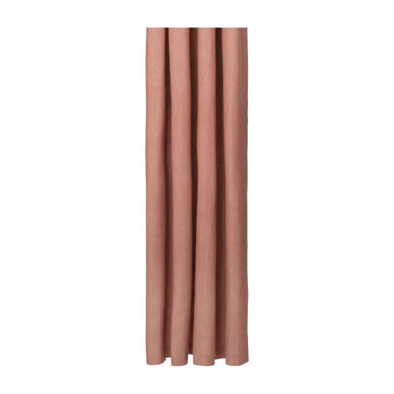 Rideau de douche en coton biologique argile terracotta 160x205cm Chambray - Ferm living - The Cool Republic