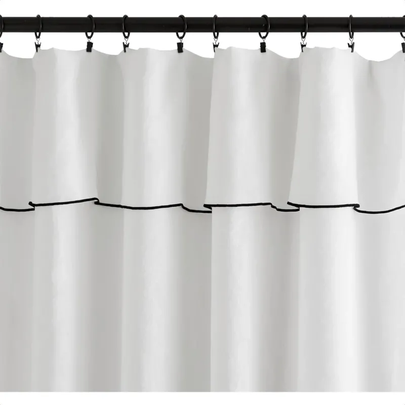 Rideau en lin blanc 150x350 Carlina - Madura - The Cool Republic