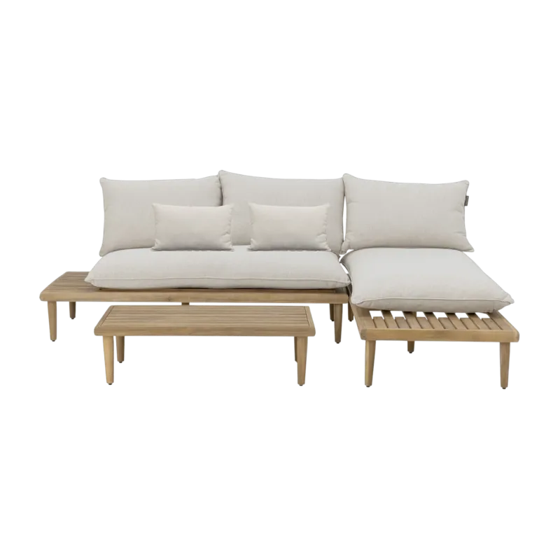 Salon de jardin lounge en bois d'acacia Cesano - Bloomingville - The Cool Republic