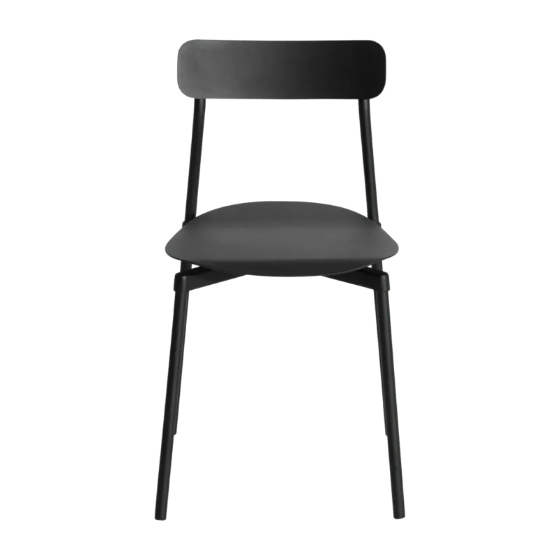 Set de 2 chaises en métal noir Fromme - Petite Friture - The Cool Republic