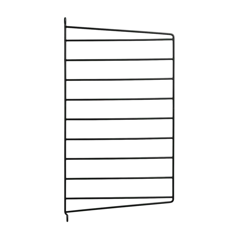 Set de 2 montants muraux en acier noir 50 x 30 cm - String furniture - The Cool Republic