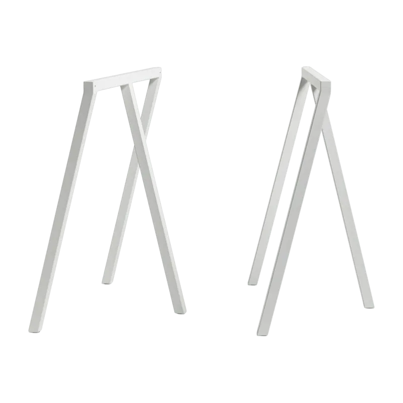 Set de 2 tréteaux en acier blanc Loop Stand - HAY - The Cool Republic