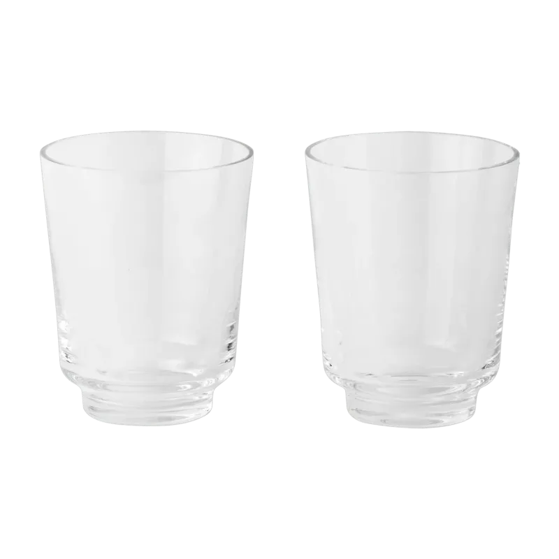 Set de deux verres transparents Raise 30 cl - Muuto - The Cool Republic