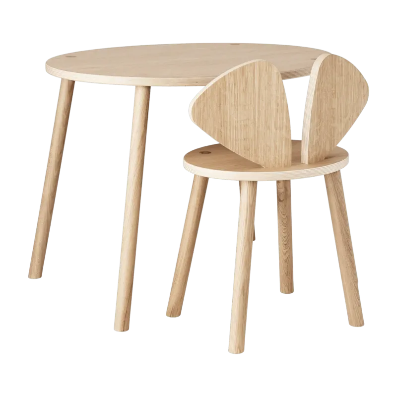 Set table et chaise en bois Mouse - Nofred - The Cool Republic