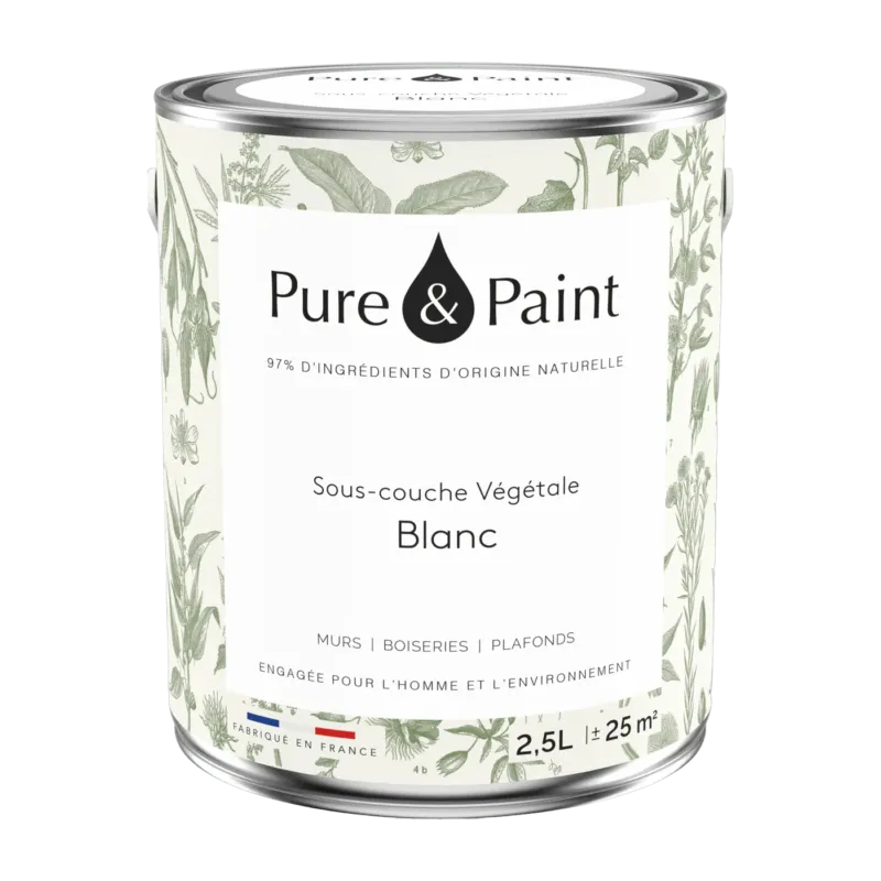 Sous-couche végétale Blanc 2,5L - Pure & Paint - The Cool Republic