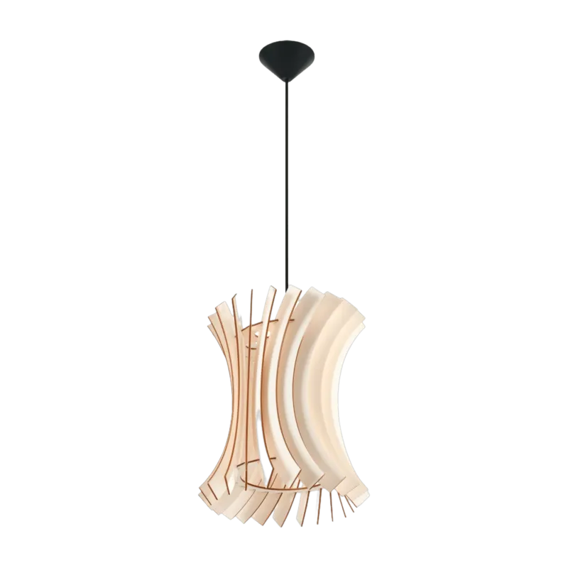 Suspension ajourée en bois clair Oriana - Sollux - The Cool Republic