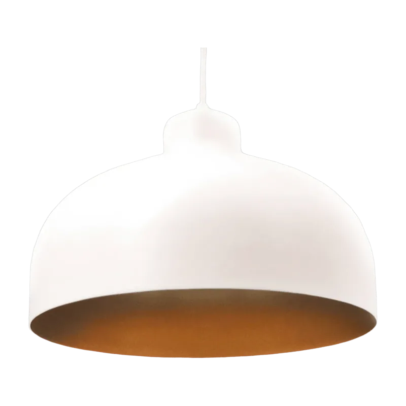 Suspension blanche et or 44 cm B&B - Loftyou - The Cool Republic