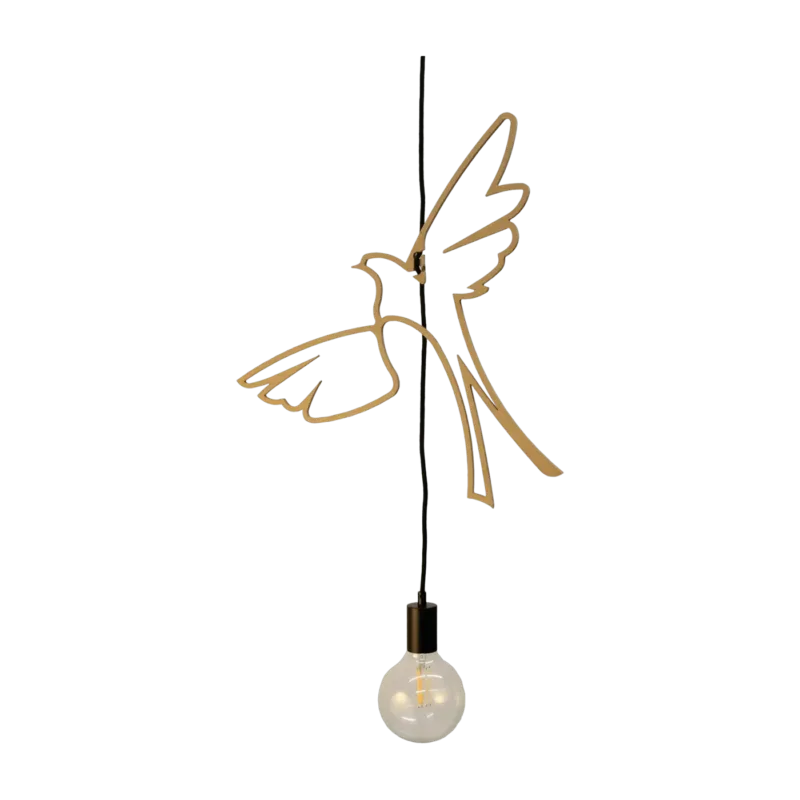 Suspension Bois Design 50 cm Birds of paradise- RIF - The Cool Republic