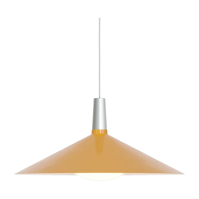 Suspension conique en métal anodisé et jaune 60x15,5cm Bower - Tala - The Cool Republic
