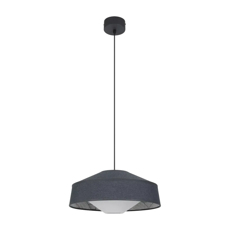 Suspension conique en métal et en tissu 38 cm Mokuzai - Market set - The Cool Republic