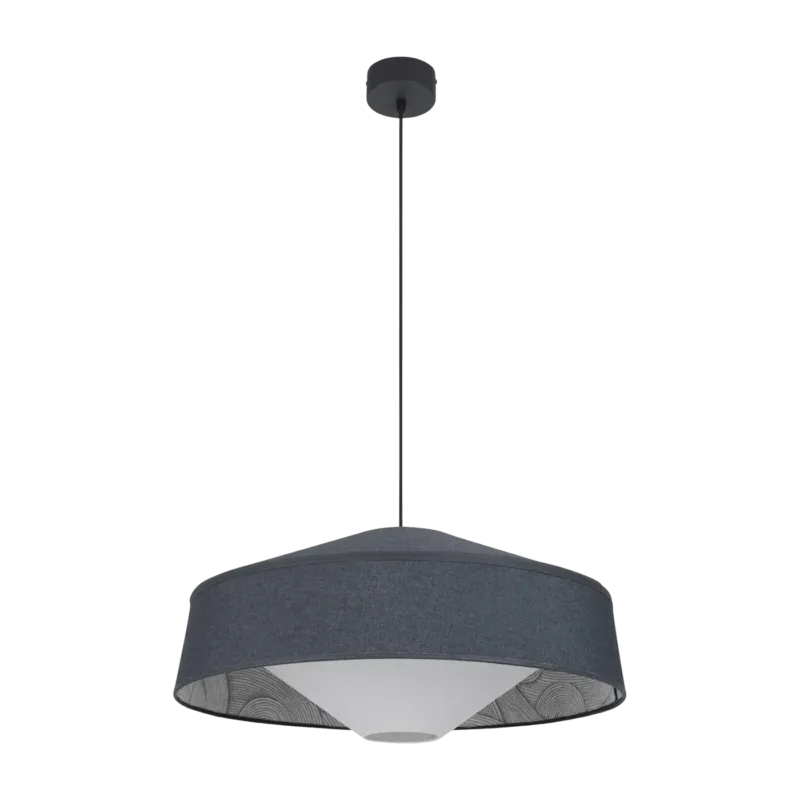 Suspension conique en métal et en tissu 58 cm Mokuzai - Market set - The Cool Republic
