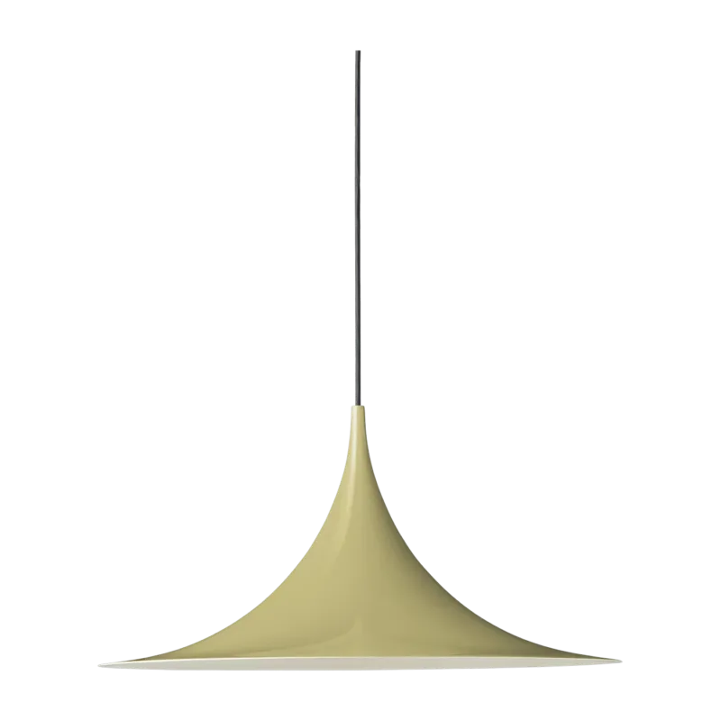 Suspension design en acier jaune brillant 47cm Semi - Gubi - The Cool Republic