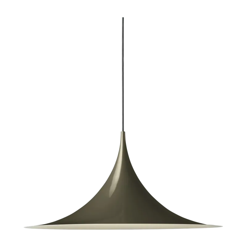Suspension design en acier marron noir brillant 60cm Semi - Gubi - The Cool Republic