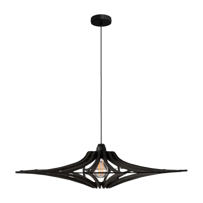 Suspension Design en bois noir 65cm SINGING BLACK - RIF - The Cool Republic