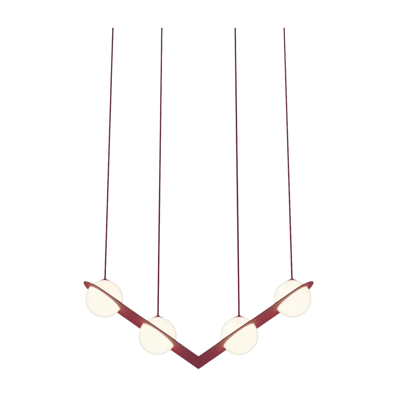 Suspension en aluminium bordeaux Laurent n°2 - Lambert & Fils - The Cool Republic