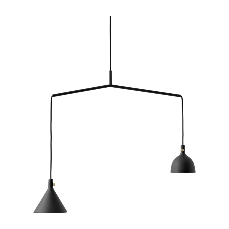 Suspension en aluminium noir Cast 4 - Audo - The Cool Republic