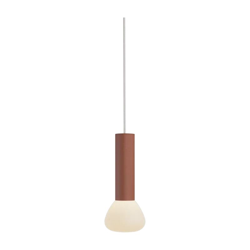 Suspension en aluminium terracotta câble blanc Parc n°2 - Lambert & Fils - The Cool Republic