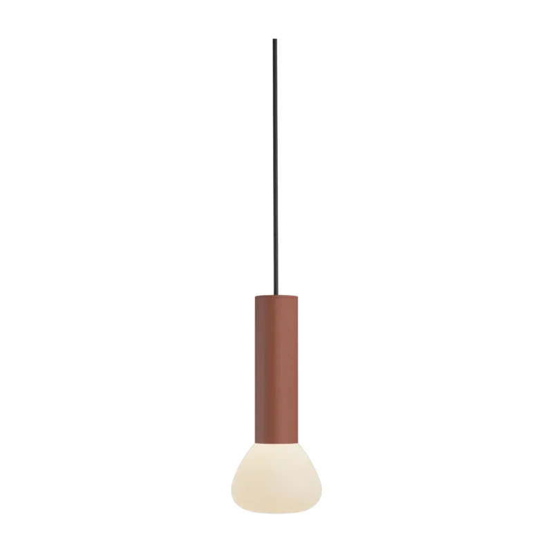 Suspension en aluminium terracotta câble noir Parc n°2 - Lambert & Fils - The Cool Republic