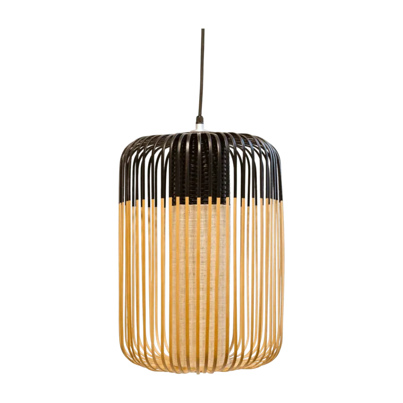 Suspension en bambou noir 50 cm Bamboo Light - Forestier - The Cool Republic