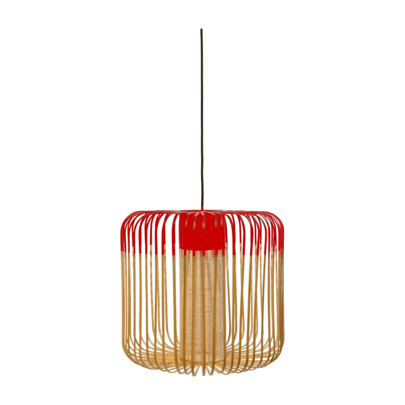 Suspension en bambou rouge M Bamboo - Forestier - The Cool Republic