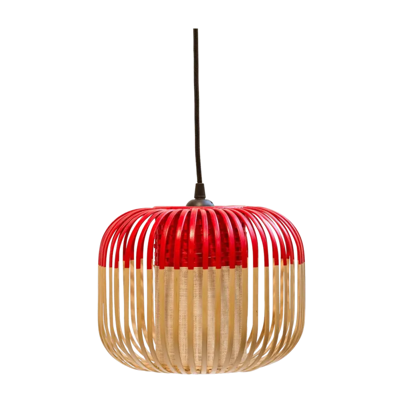 Suspension en bambou rouge XS Bamboo - Forestier - The Cool Republic