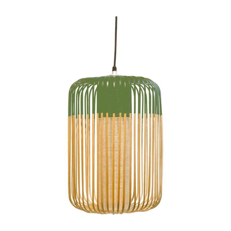 Suspension en bambou verte L Bamboo - Forestier - The Cool Republic