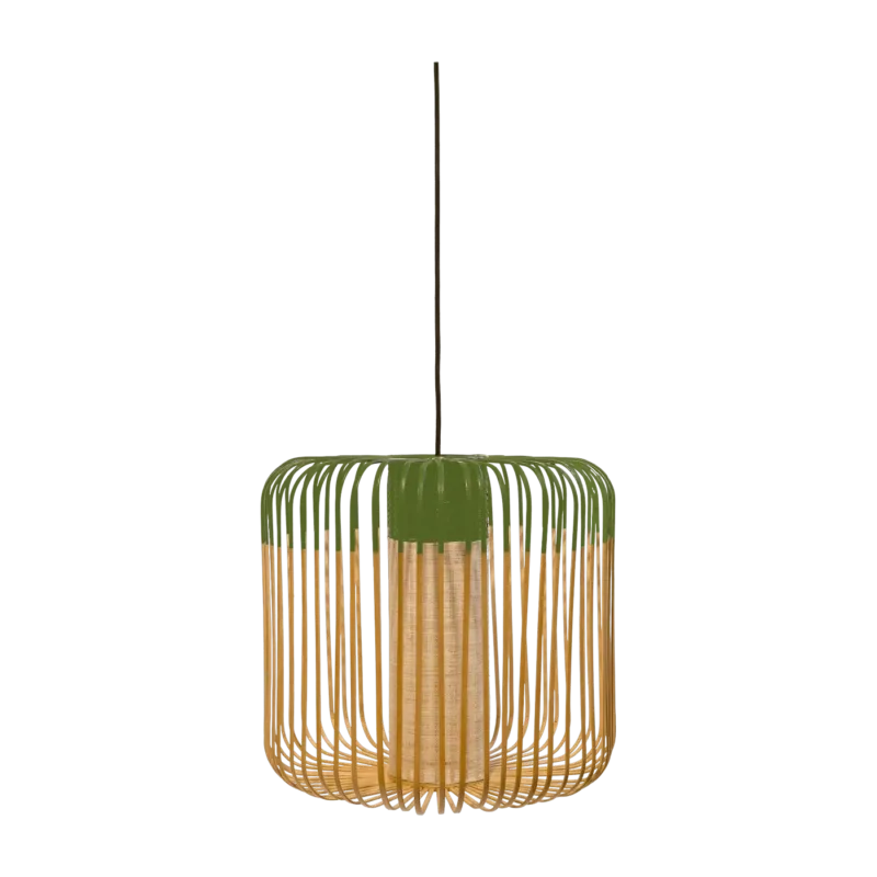 Suspension en bambou verte M Bamboo outdoor - Forestier - The Cool Republic