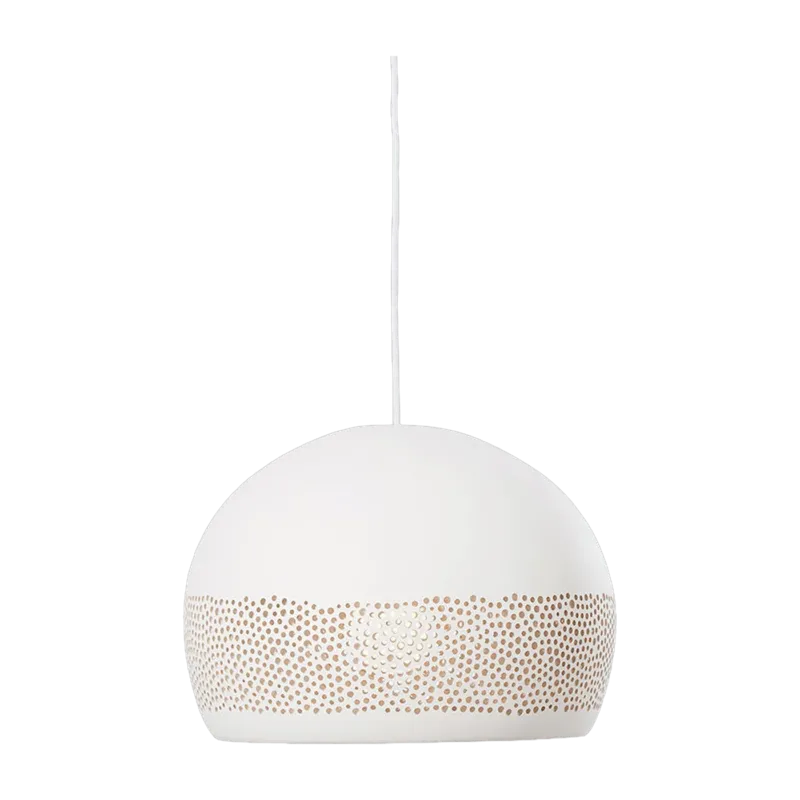 Suspension en céramique blanc SpongeRo!30 - Pott - The Cool Republic