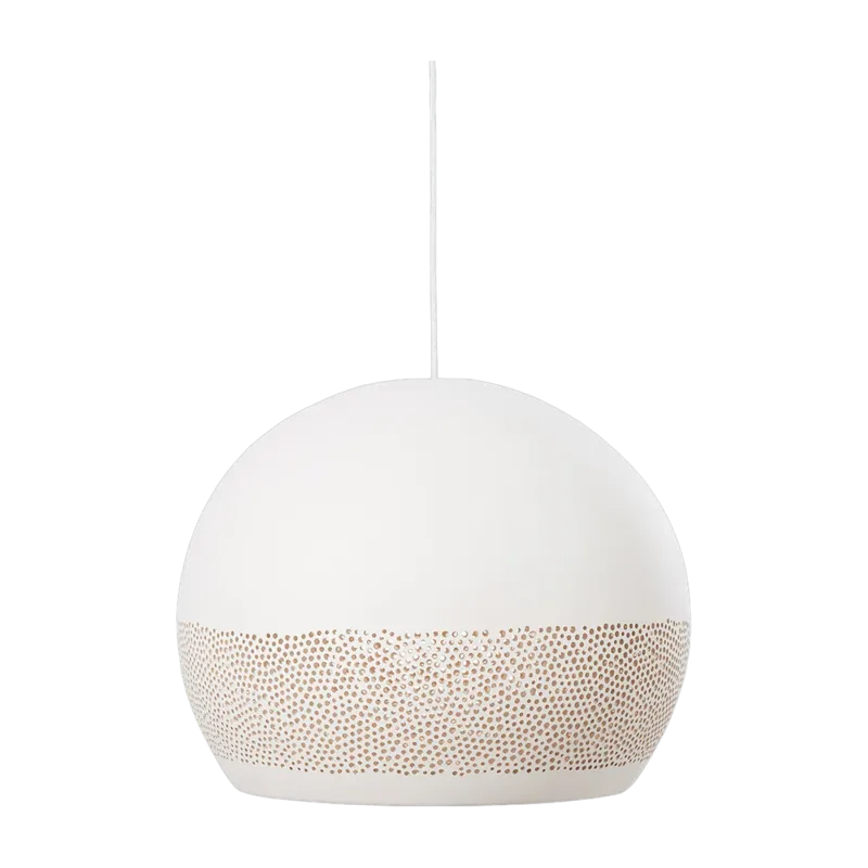 Suspension en céramique blanc SpongeRo!40 - Pott - The Cool Republic