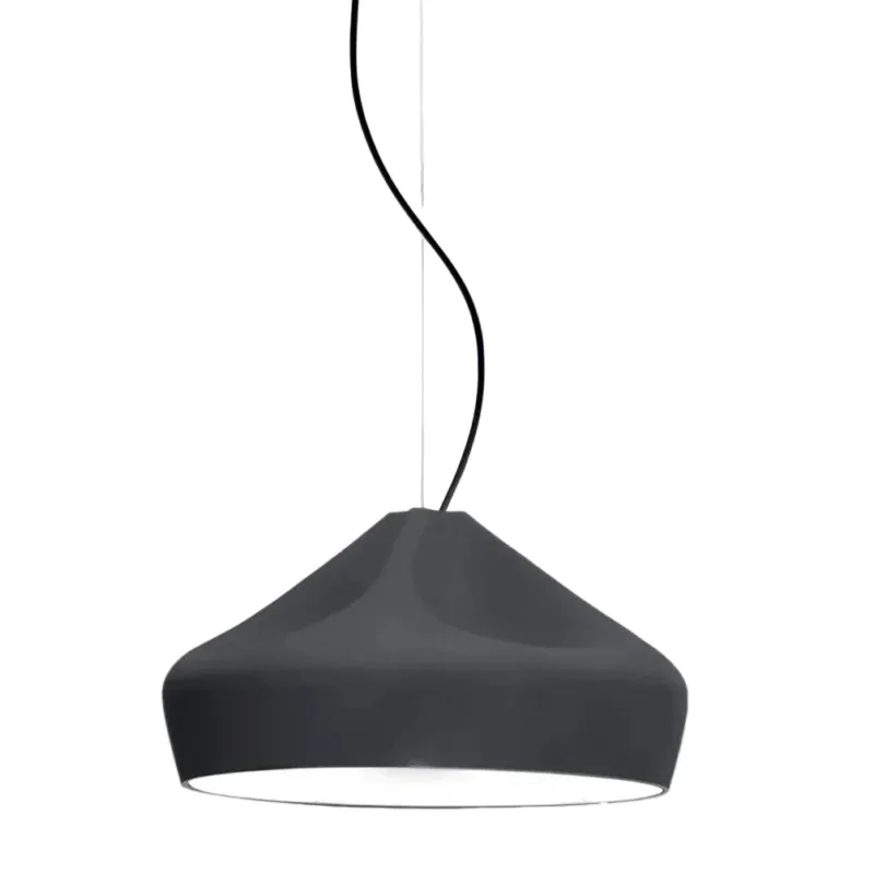 Suspension en céramique noire 44x26cm Pleat Box 47 - Marset - The Cool Republic