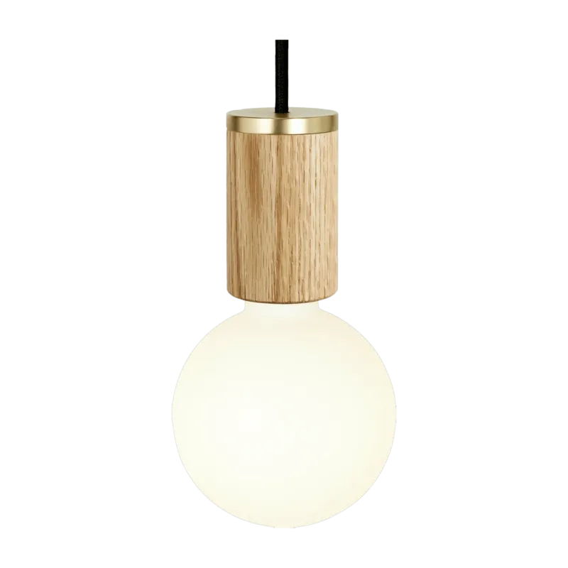 Suspension en chêne Knuckle et ampoule Sphere III - Tala - The Cool Republic
