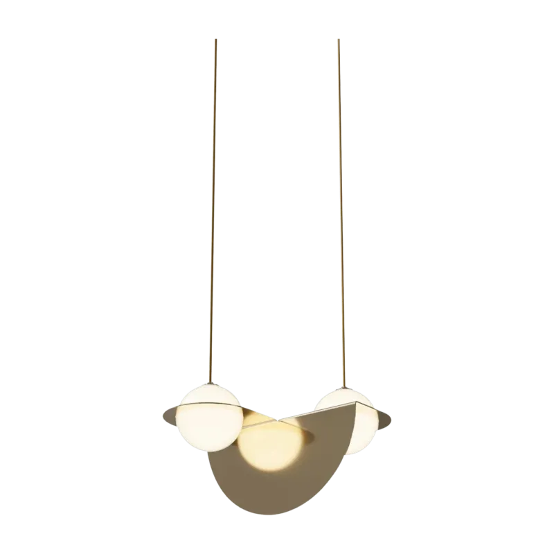 Suspension en laiton et câbles dorés Laurent n°1 - Lambert & Fils - The Cool Republic