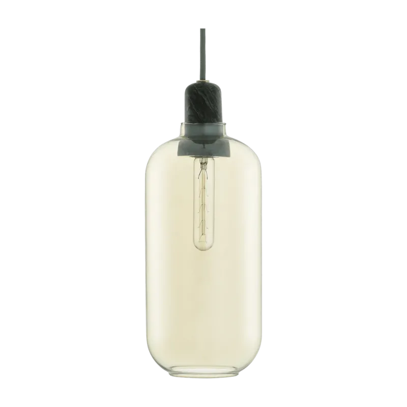 Suspension en marbre vert et verre fumé 26 cm Amp Gold/vert - Normann Copenhagen - The Cool Republic