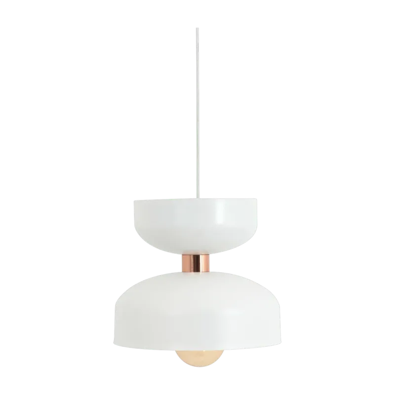 Suspension en métal blanc 22,5 et 30 cm Woman - Custom Form - The Cool Republic