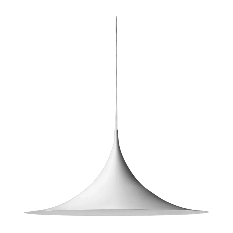 Suspension en métal blanc 47 cm Semi - Gubi - The Cool Republic