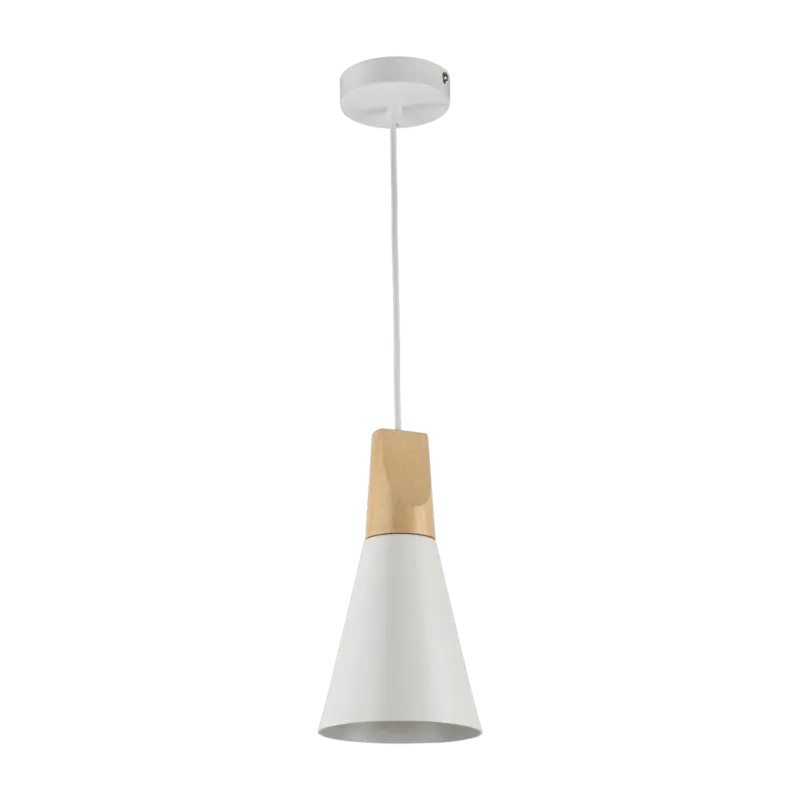 Suspension en métal blanche 14 cm Bicones - Maytoni - The Cool Republic