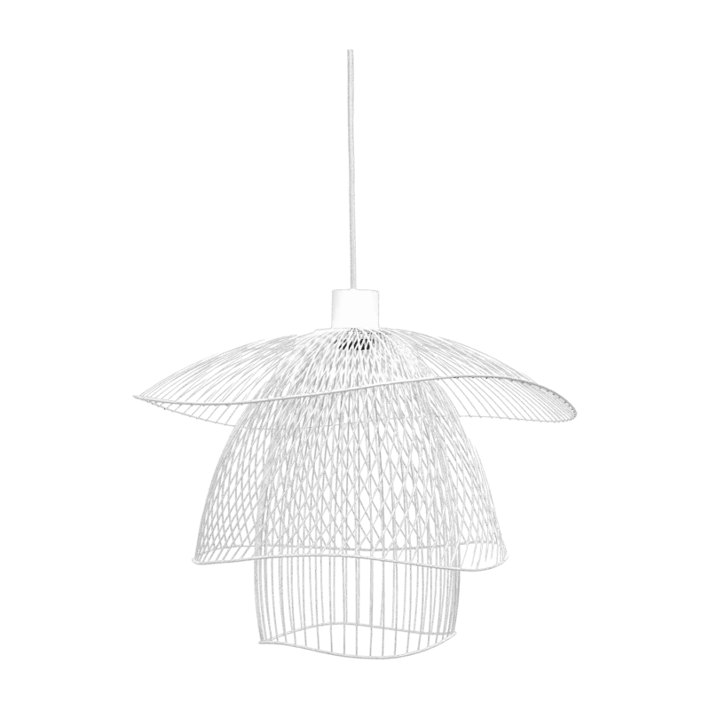 Suspension en métal blanche S Papillon - Forestier - The Cool Republic