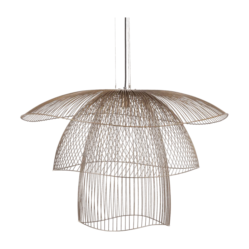 Suspension en métal champagne L Papillon - Forestier - The Cool Republic