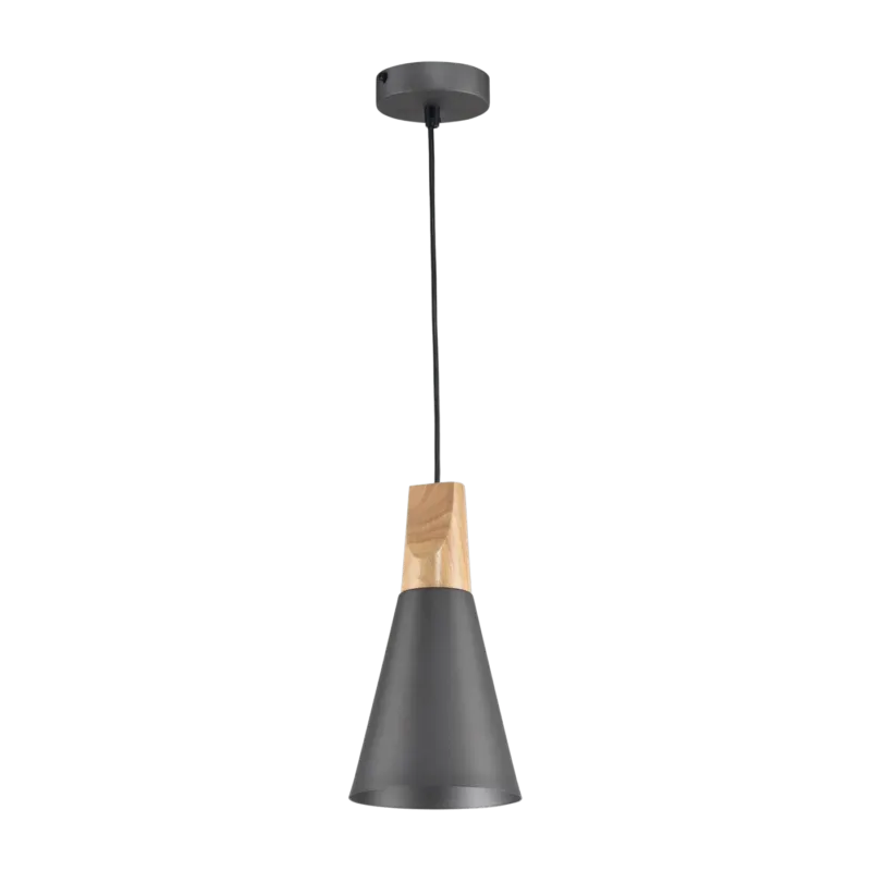 Suspension en métal grise 14 cm Bicones - Maytoni - The Cool Republic
