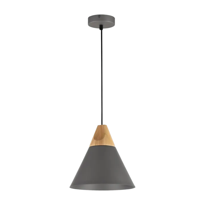 Suspension en métal grise 22 cm Bicones - Maytoni - The Cool Republic