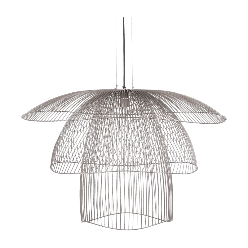 Suspension en métal taupe L Papillon - Forestier - The Cool Republic