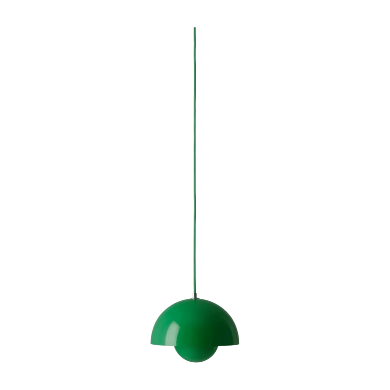 Suspension en métal vert 23 x 16 cm Flowerpot VP1 - &tradition - The Cool Republic