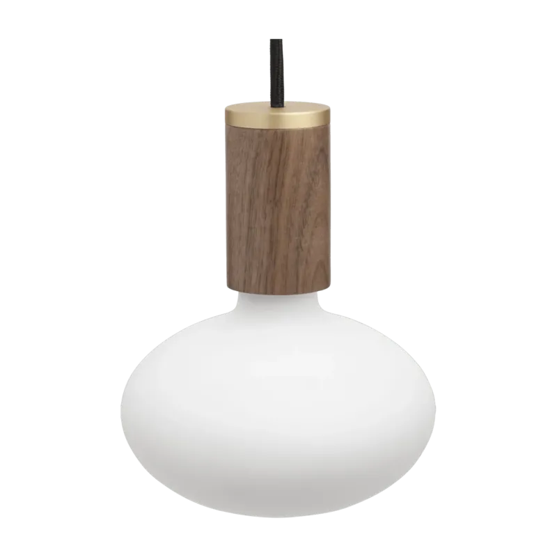 Suspension en noyer Knuckle et ampoule Oval - tala - The Cool Republic