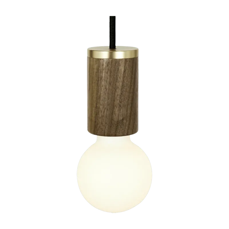 Suspension en noyer Knuckle et ampoule Sphere II - Tala - The Cool Republic