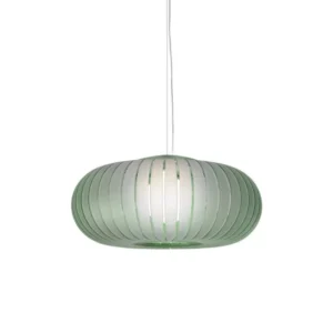 Suspension en plastique recyclé vert givrée 50cm Teresa Frozen - Kartell - The Cool Republic