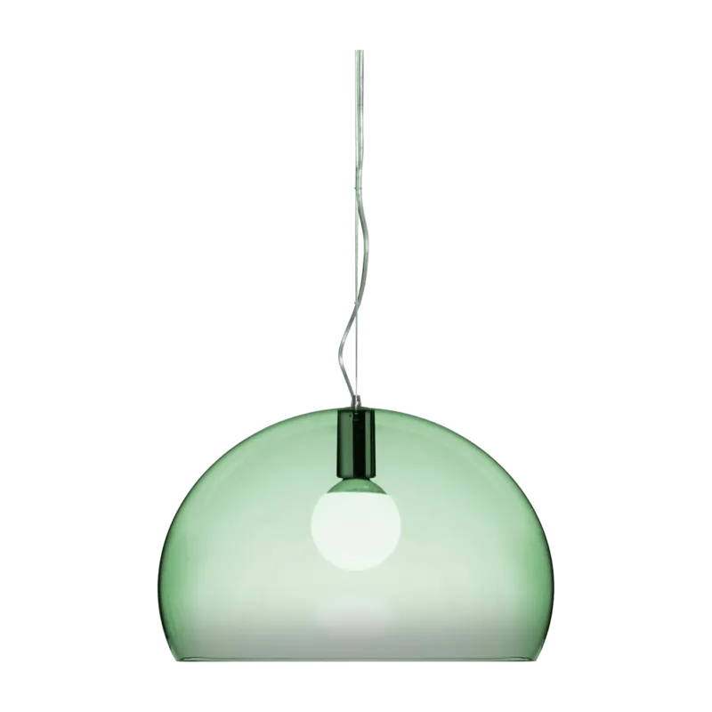 Suspension en plexiglas vert sauge 52 cm FL/Y - Kartell - The Cool Republic