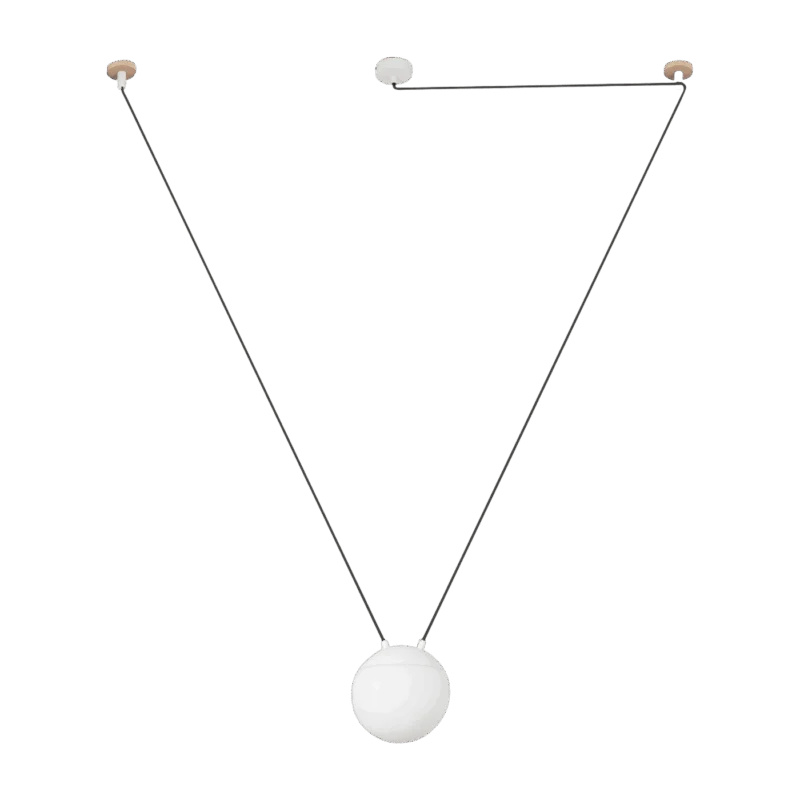 Suspension en verre blanc 1L Mine Space - Faro Barcelona - The Cool Republic