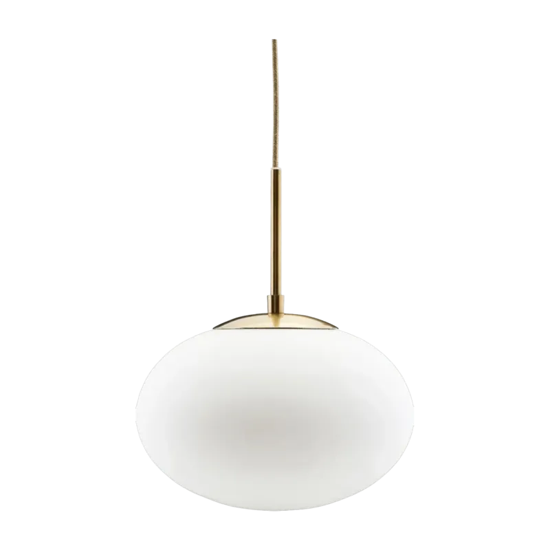 Suspension en verre blanc 35 cm Opal - House Doctor - The Cool Republic