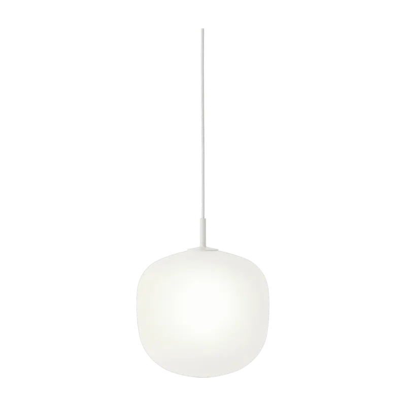 Suspension en verre blanche 12 cm Rime - Muuto - The Cool Republic