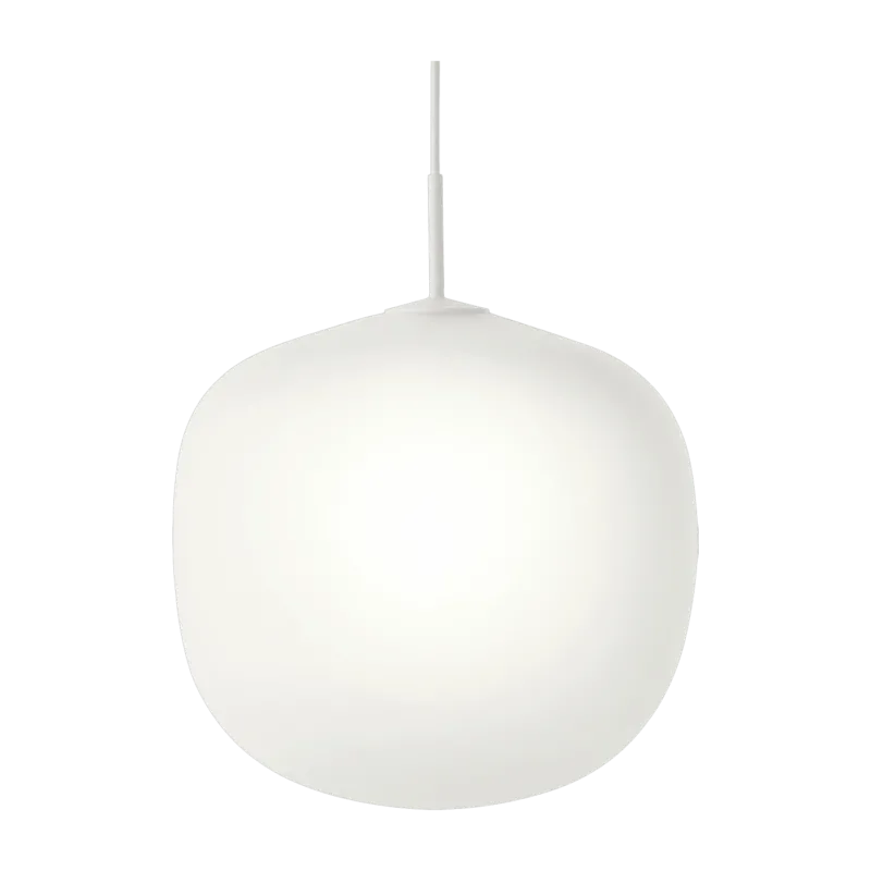 Suspension en verre blanche 45 cm Rime - Muuto - The Cool Republic